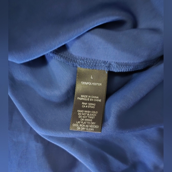 Felicity & Coco Blue Maxi Spaghetti Strap Long Dress Large - Picture 5 of 10